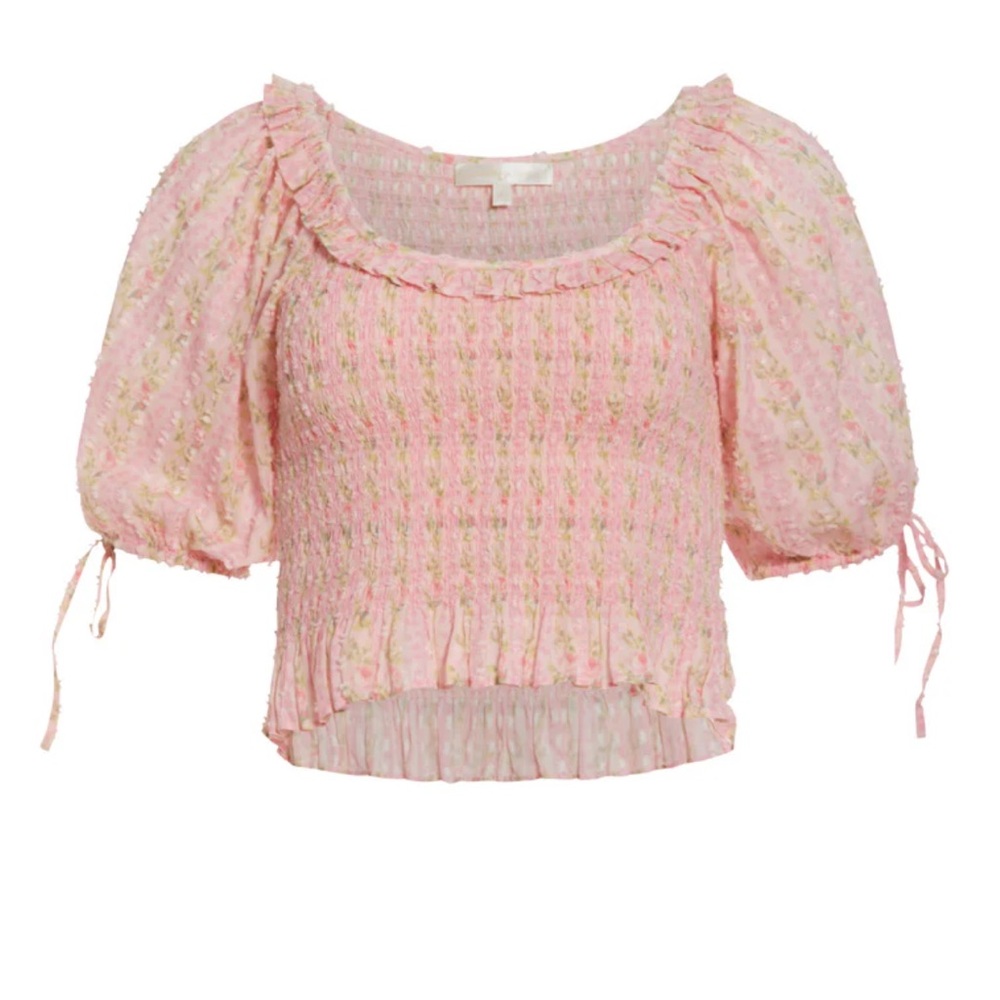 NWT LoveShackFancy- Molly Puff Sleeve Top